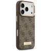 Θήκη Guess 4G Logo Plate MagSafe για Apple iPhone 18 Pro / 17 Pro, καφέ