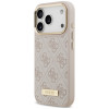 Θήκη Guess 4G Logo Plate MagSafe για Apple iPhone 18 Pro / 17 Pro, Ροζ
