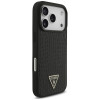 Θήκη MagSafe Guess Croco Triangle Logo για Apple iPhone 18 Pro / 17 Pro, Μαύρη