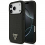 Θήκη MagSafe Guess Croco Triangle Logo για Apple iPhone 18 Pro Max / 17 Pro Max, Μαύρη
