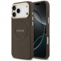Θήκη Guess Peony Hot Stamp MagSafe για Apple iPhone 18 Pro Max / 17 Pro Max, καφέ