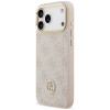 Θήκη Guess 4G Strass Logo MagSafe για Apple iPhone 18 Pro Max / 17 Pro Max, ροζ