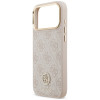 Θήκη Guess 4G Strass Logo MagSafe για Apple iPhone 18 Pro Max / 17 Pro Max, ροζ