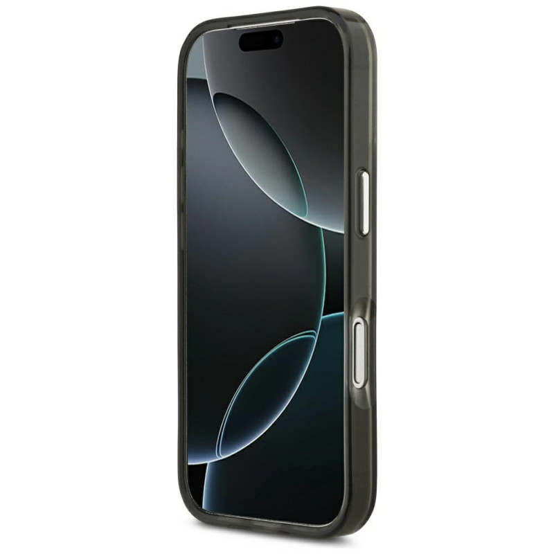 Θήκη Guess IML Gradient Triangle Logo MagSafe για Apple iPhone 18 Pro Max / 17 Pro Max, Μαύρη