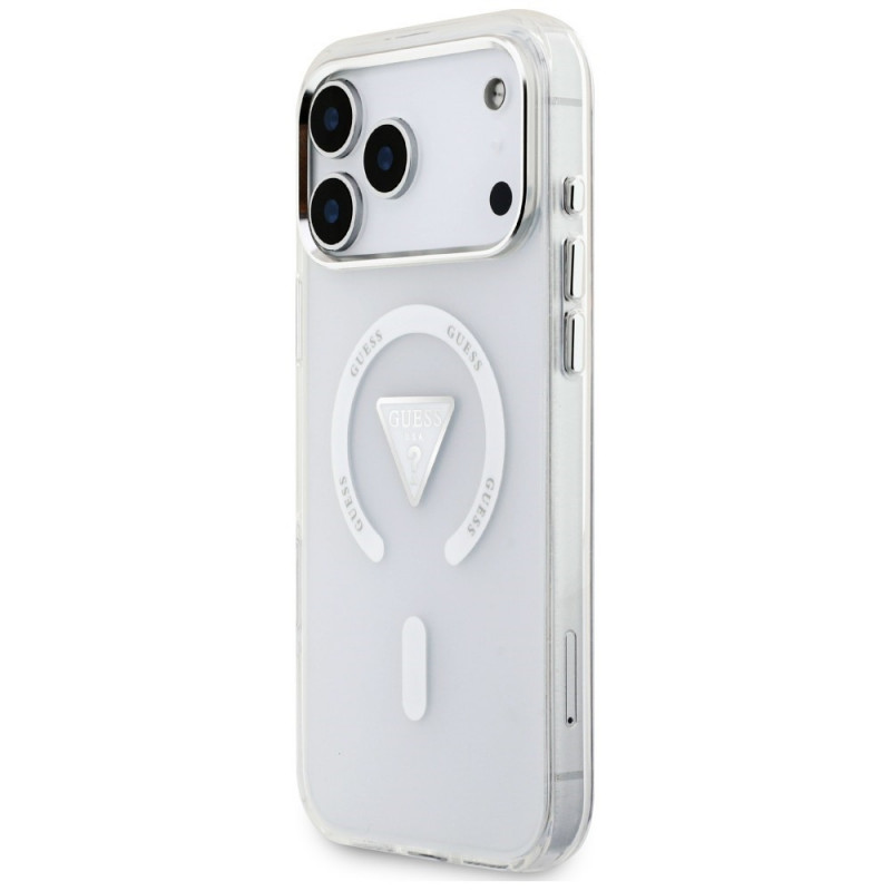Θήκη MagSafe Guess IML Gradient Triangle Logo για Apple iPhone 18 Pro Max / 17 Pro Max, Διάφανη