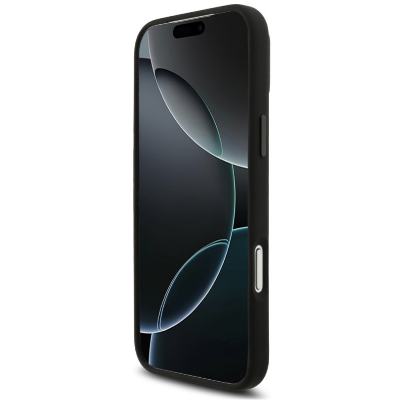 Θήκη Karl Lagerfeld Silicone Choupette Metal Pin για Apple iPhone 18 Pro Max / 17 Pro Max, Μαύρη
