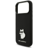 Θήκη Karl Lagerfeld Silicone Choupette Metal Pin για Apple iPhone 18 Pro Max / 17 Pro Max, Μαύρη