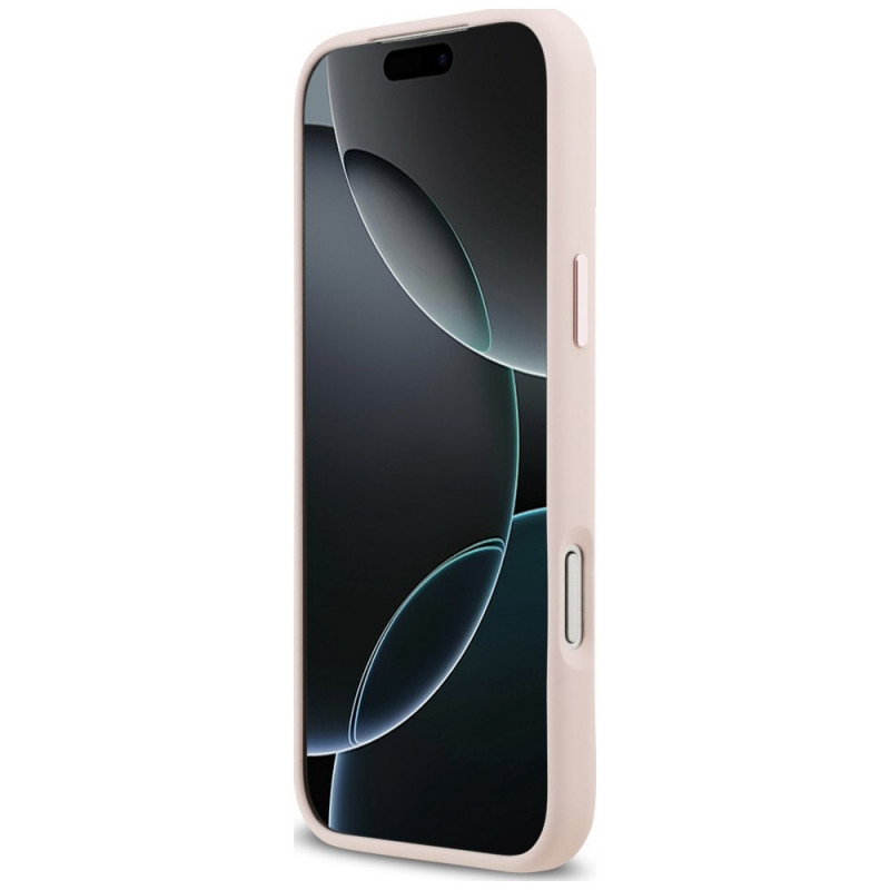 Θήκη Karl Lagerfeld Silicone Choupette Metal Pin για Apple iPhone 18 Pro Max / 17 Pro Max, Ροζ