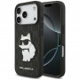 Θήκη Karl Lagerfeld Saffiano Mono Patch Choupette για Apple iPhone 18 Pro / 17 Pro, Μαύρη