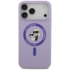 Θήκη Karl Lagerfeld Silicone Karl&Choupette Ring MagSafe για Apple iPhone 18 Pro Max / iPhone 17 Pro Max, Μωβ