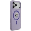 Θήκη Karl Lagerfeld Silicone Karl&Choupette Ring MagSafe για Apple iPhone 18 Pro Max / iPhone 17 Pro Max, Μωβ