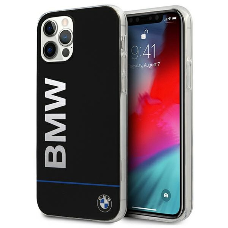 Θήκη BMW BMHCP12MPCUBBK Signature Printed Logo Hardcase για Apple iPhone 12 / 12 Pro, Μαύρη