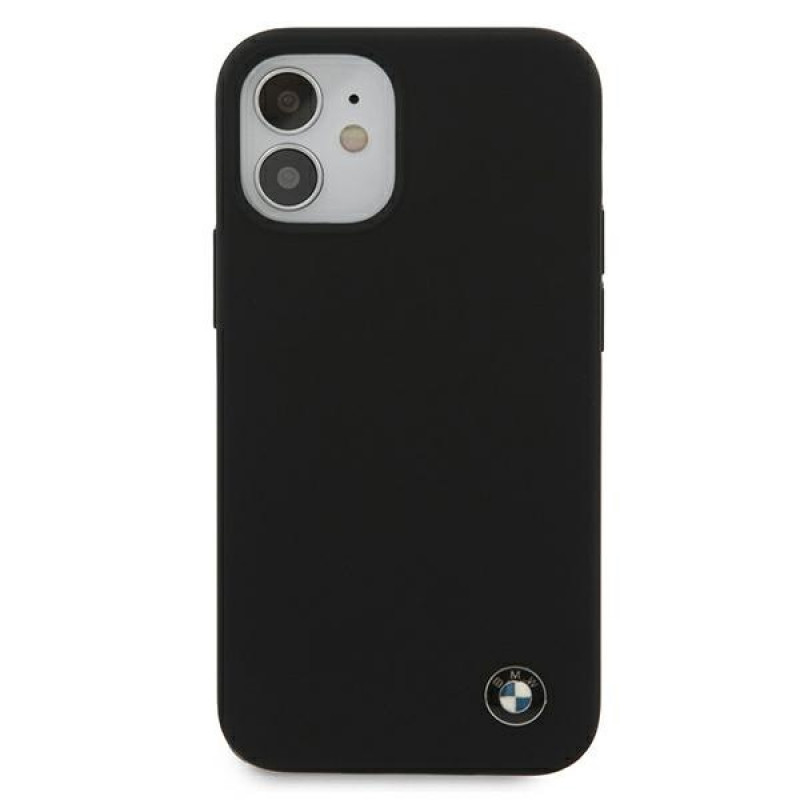 Θήκη BMW BMHCP12SSILBK Silicone Signature Hardcase για Apple iPhone 12 mini, Μαύρη