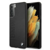 Θήκη σκληρή BMW BMHCS21MSLLBK Signature Logo Imprint για Samsung Galaxy S21+, μαύρη