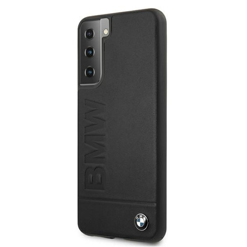 Θήκη σκληρή BMW BMHCS21MSLLBK Signature Logo Imprint για Samsung Galaxy S21+, μαύρη