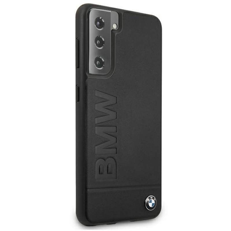 Θήκη σκληρή BMW BMHCS21MSLLBK Signature Logo Imprint για Samsung Galaxy S21+, μαύρη