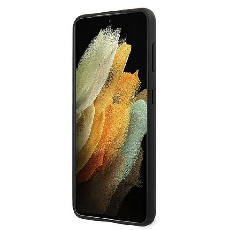 Θήκη σκληρή BMW BMHCS21MSLLBK Signature Logo Imprint για Samsung Galaxy S21+, μαύρη