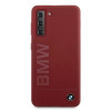Θήκη BMW BMHCS21MSLBLRE Silicone Signature Logo για Samsung Galaxy S21+, Κόκκινη