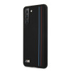 Θήκη BMW BMHCS21MSIVTBK Silicone Stripes M Collection για Samsung Galaxy S21+, μαύρη