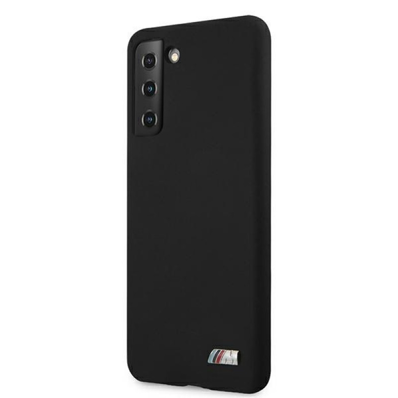 Θήκη BMW BMHCS21MMSILBK Silicone M Collection για Samsung Galaxy S21+, μαύρη