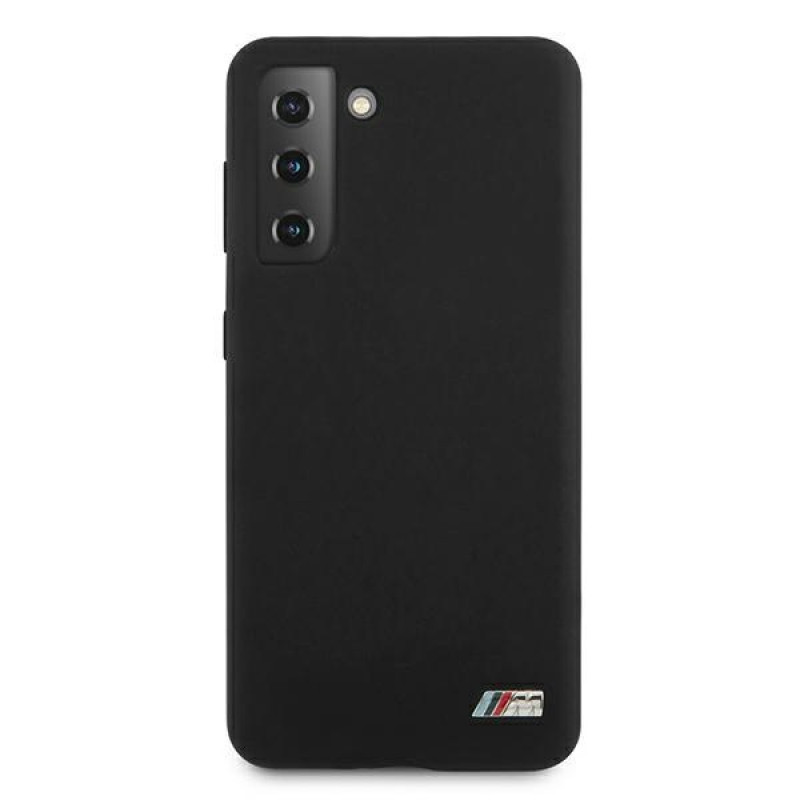 Θήκη BMW BMHCS21MMSILBK Silicone M Collection για Samsung Galaxy S21+, μαύρη