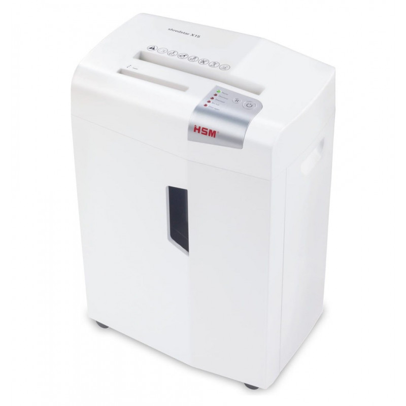 HSM shredstar X15 Καταστροφέας Εγγράφων, 30 L, Κοπή Σωματιδίων 4x37 mm (P-4), Λευκό