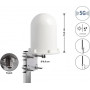 Κεραία 5G LTE Delock 60769, υποδοχή N, 3-5 dBi, σταθερή πανκατευθυντική, επιτοίχια και επίστυλη τοποθέτηση, εξωτερικού χώρου, λευκή, 14.2 cm