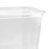 Σετ δοχείων τροφίμων keeeper Fredo Fresh, 3 x 1.0 L, ορθογώνια, διαφανής βάση, γκρι καπάκι