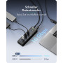 ICY BOX IB-AC6110a 10 θυρών USB 3.2 Gen 2 hub με θύρα φόρτισης, 12 V