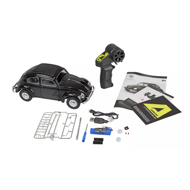 Τηλεκατευθυνόμενο αυτοκίνητο Amewi VW Typ 1 1950 Beetle, 1:16, RTR, μαύρο