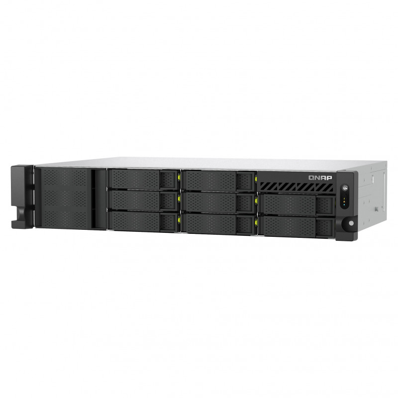 QNAP TS-h1073BXeU-RP-8G NAS rack 2U, Ryzen Embedded V1780B, 8 GB DDR4, πλεονάζουσα τροφοδοσία