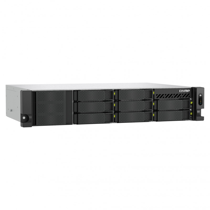 QNAP TS-h1073BXeU-RP-8G NAS rack 2U, Ryzen Embedded V1780B, 8 GB DDR4, πλεονάζουσα τροφοδοσία