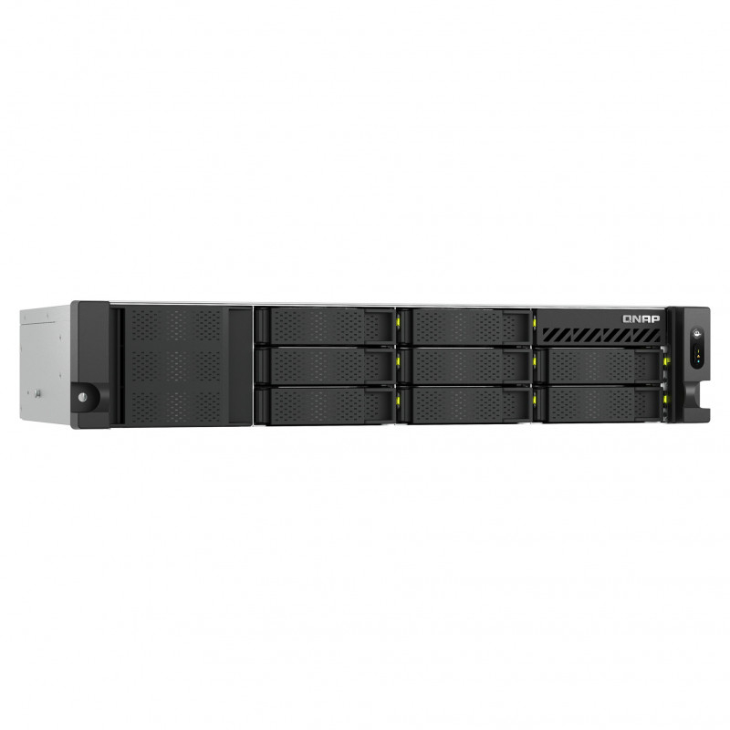 QNAP TS-h1073BXeU-RP-8G NAS rack 2U, Ryzen Embedded V1780B, 8 GB DDR4, πλεονάζουσα τροφοδοσία