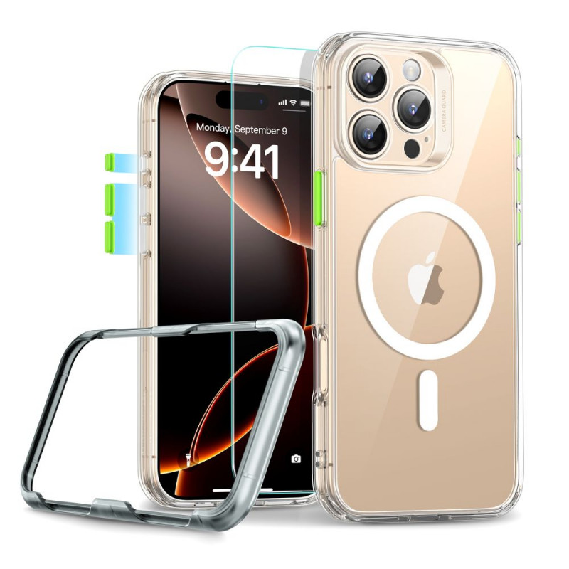 Θήκη ESR Classic Pro Set HaloLock MagSafe με σκληρυμένο γυαλί για Apple iPhone 16 Pro Max, διάφανη