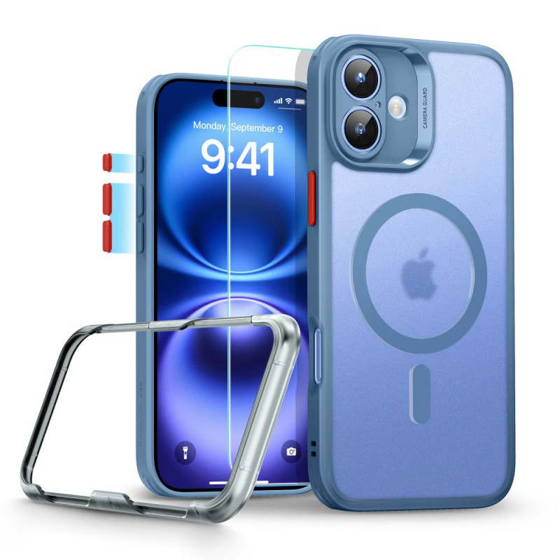 Θήκη ESR Classic Pro Set HaloLock MagSafe με Τεμαχισμένο Γυαλί για Apple iPhone 16, Παγωμένο Μπλε
