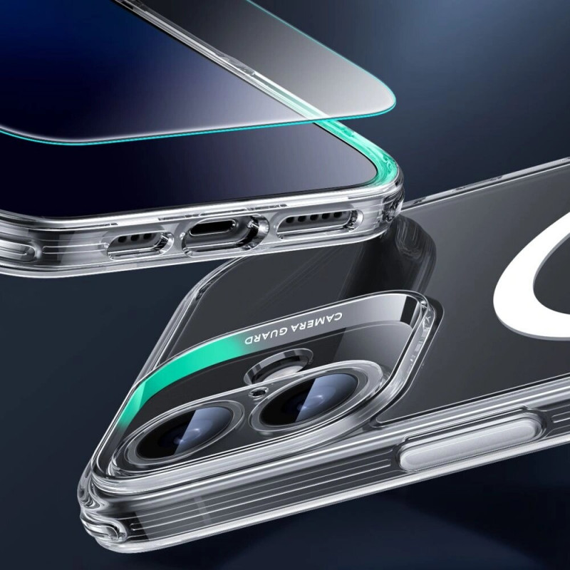 Θήκη ESR Classic Pro Set HaloLock MagSafe με Ενισχυμένο Γυαλί για Apple iPhone 16, Διάφανη