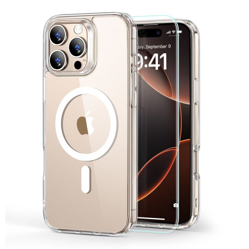 Θήκη ESR Classic Hybrid HaloLock MagSafe με σκληρυμένο γυαλί για Apple iPhone 16 Pro Max, διάφανη