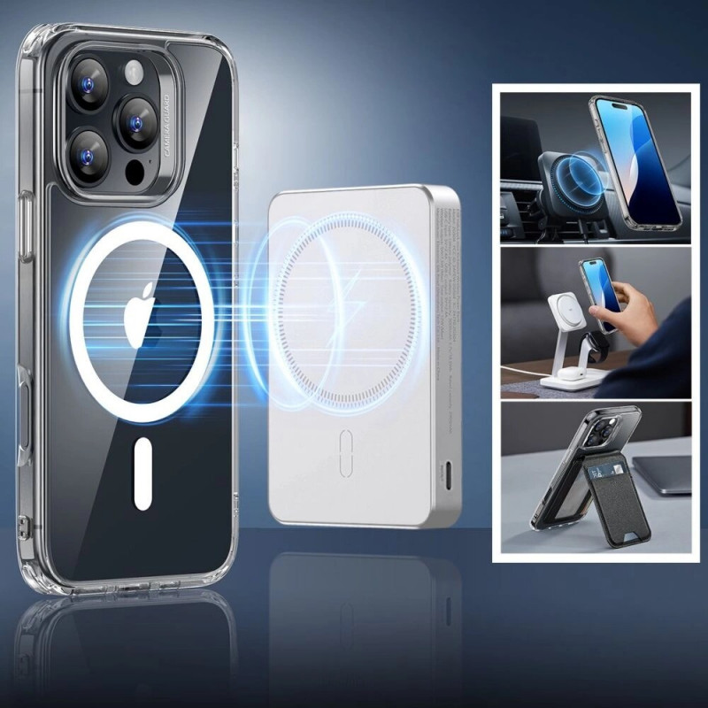 Θήκη ESR Classic Hybrid HaloLock MagSafe με σκληρυμένο γυαλί για Apple iPhone 16 Pro Max, διάφανη