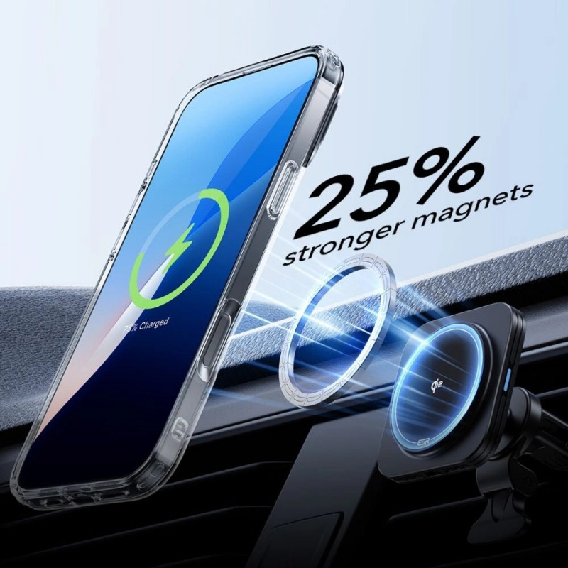 Θήκη ESR Classic Hybrid Kickstand HaloLock MagSafe με Tempered Glass για Apple iPhone 16 Plus, Διάφανη