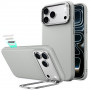 Θήκη ESR Leather Kickstand MagSafe για Apple iPhone 17 Pro Max / 18 Pro Max, Γκρι