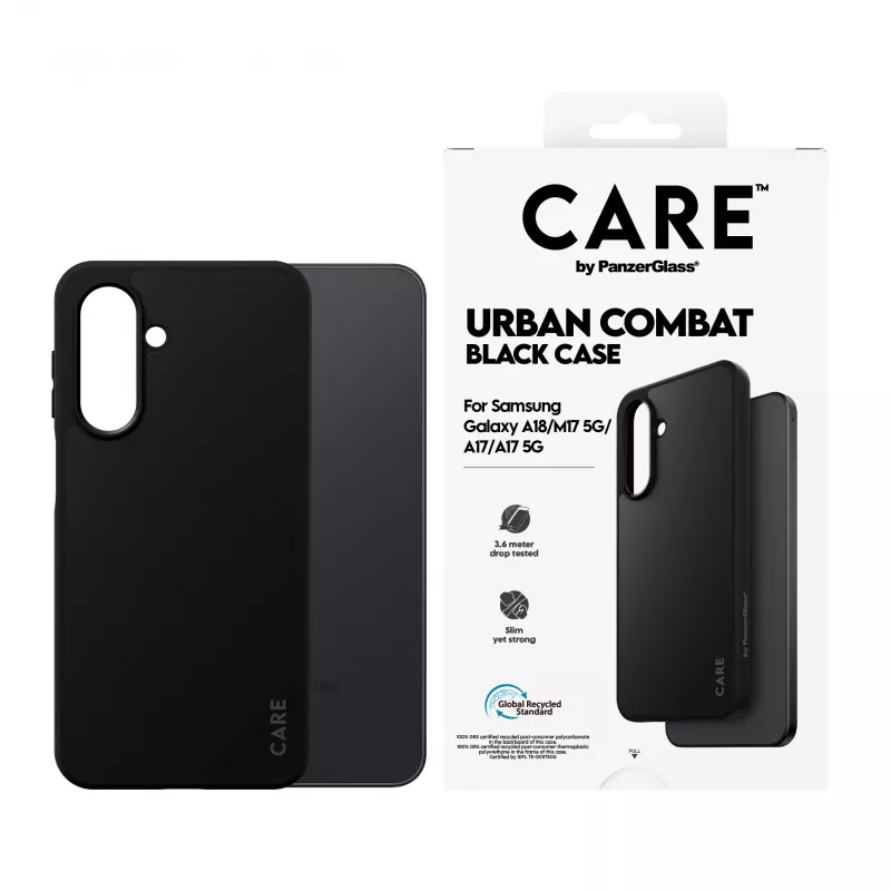 Θήκη PanzerGlass CARE Urban Combat για Samsung Galaxy A17/A18, μαύρη
