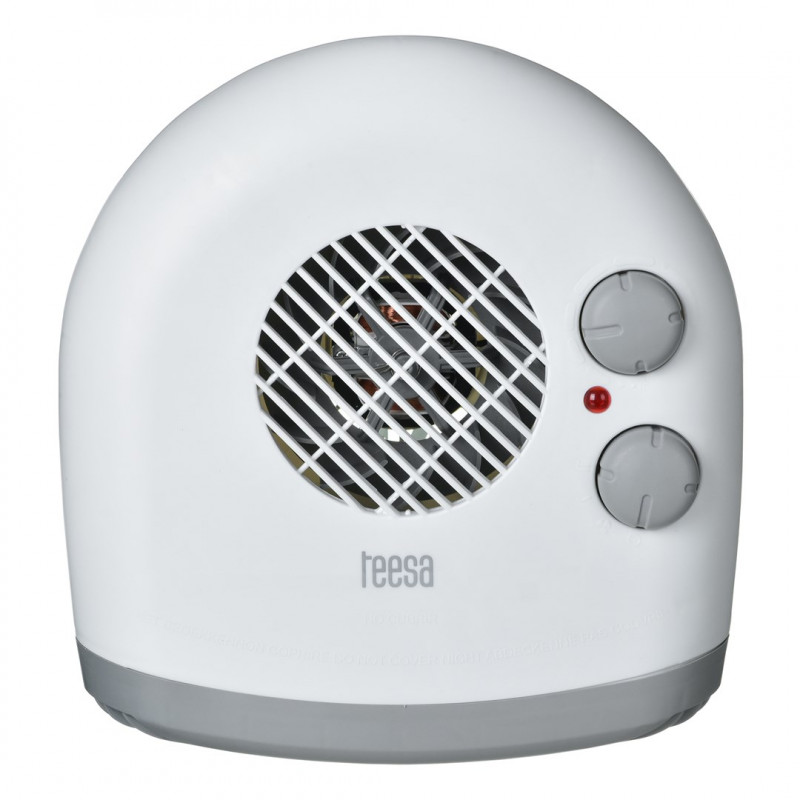 Teesa TSA8027 Ηλεκτρικό Θερμαντικό Σώμα με Ανεμιστήρα, Εσωτερικού Χώρου, Λευκό, 1000/2000 W