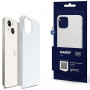 Θήκη σιλικόνης 3MK Hardy Case MagSafe για Apple iPhone 14 Plus / 15 Plus, λευκή