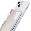Θήκη σιλικόνης 3MK Hardy Case MagSafe για Apple iPhone 14 Plus / 15 Plus, λευκή