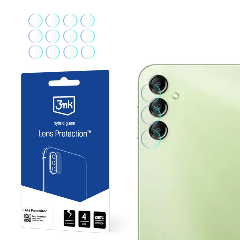 Προστατευτικό φακού κάμερας 3MK Lens Protect για Samsung Galaxy A14 5G (4 τεμάχια)