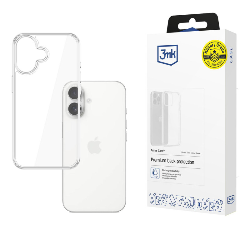 Θήκη 3MK Armor για Apple iPhone 17, διαφανής