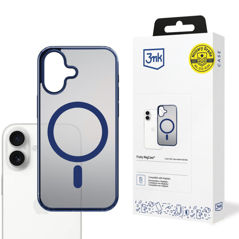 Θήκη 3MK Frosty MagCase για Apple iPhone 17, μπλε