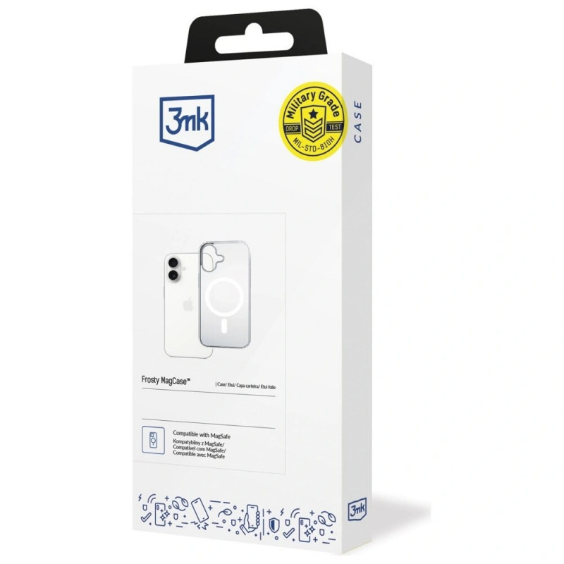 Θήκη 3MK Frosty MagCase για Apple iPhone 17, λευκή