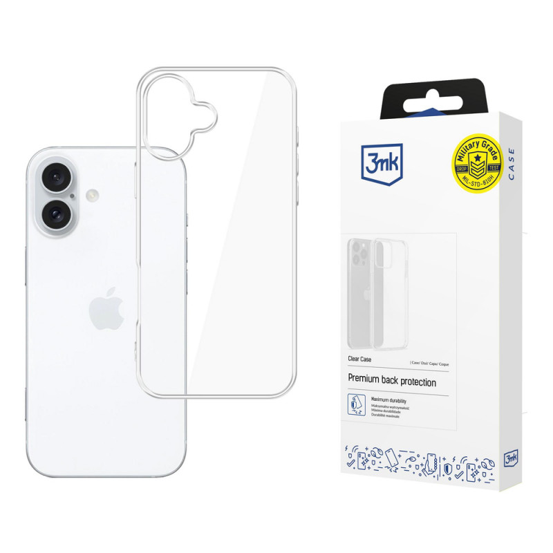 Θήκη 3MK Clear Case για Apple iPhone 17, διαφανής