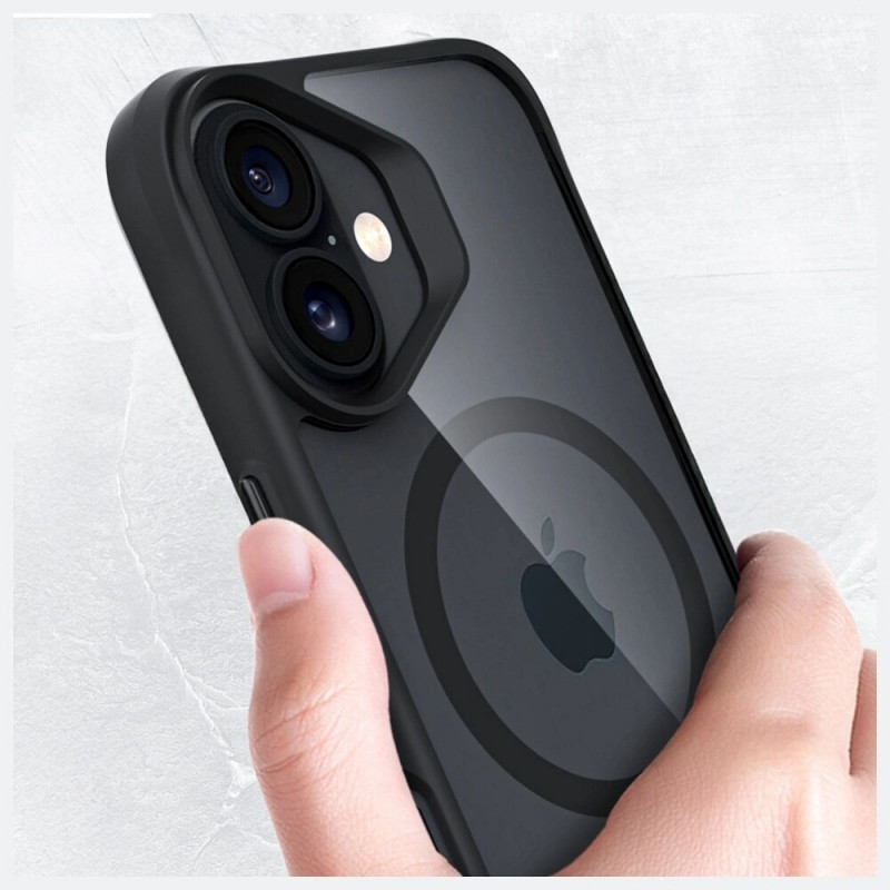 Θήκη 3MK Satin Armor MagCase για Apple iPhone 17, μαύρη